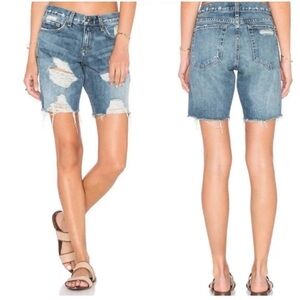 Rag & Bone Cooper Distressed Denim Walking Shorts